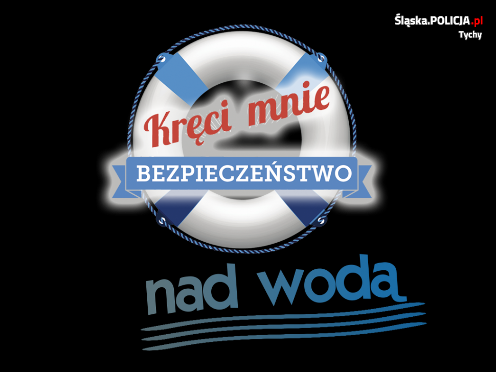 Logo kampanii: "Kręci mnie bezpieczeństwo nad wodą". 