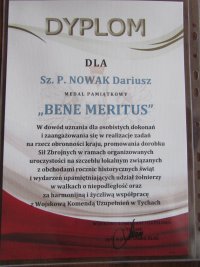 Medal pamiątkowy &quot;BENE MERITUS&quot;