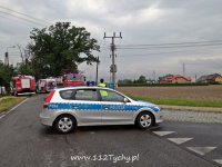 Groźny wypadek na ul. Mysłowickiej w Tychach