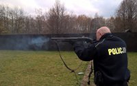 Trening strzelecki tyskich policjantów