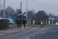 Policyjne zabezpieczenie meczu w Tychach