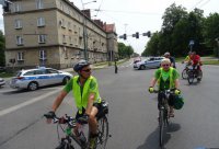 Policjanci czuwali nad bezpieczeństwem rowerzystów