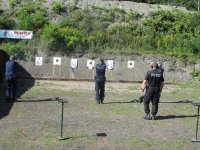 Trening strzelecki tyskich policjantów