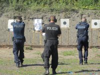 Trening strzelecki tyskich policjantów