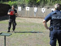 Trening strzelecki tyskich policjantów