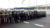 Tyscy policjanci ćwiczyli na Stadionie Śląskim