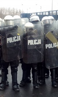 Tyscy policjanci ćwiczyli na Stadionie Śląskim