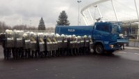 Tyscy policjanci ćwiczyli na Stadionie Śląskim