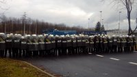 Tyscy policjanci ćwiczyli na Stadionie Śląskim