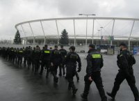 Tyscy policjanci ćwiczyli na Stadionie Śląskim