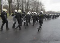 Tyscy policjanci ćwiczyli na Stadionie Śląskim