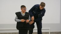 Trzecioklasiści z wizytą u mundurowych