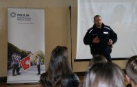Zainteresowanych zawodem policjanta nie brakowało...
