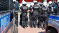 Tyscy policjanci ćwiczyli na Stadionie Miejskim