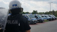 Tyscy policjanci ćwiczyli na Stadionie Miejskim