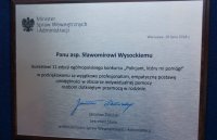 Mł. asp. Sławomir Wysocki laureatem konkursu „Policjant, który mi pomógł”