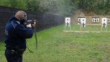 Trening strzelecki tyskich policjantów