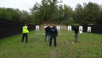 Trening strzelecki tyskich policjantów