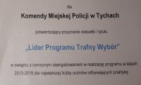 Tyska komenda liderem programu „Trafny Wybór”