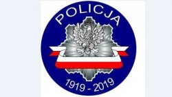 Na obrazku logo 100-lecia Policji