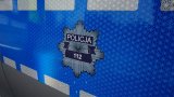 Policyjna gwiazda, z napisem &quot;POLICJA 112&quot;.