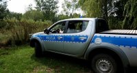 Na zdjęciu widoczny radiowóz Rajdujacego Patrolu Policji Wodnej z Katowic.