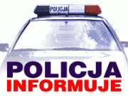 Na zdjęciu widoczny radiowóz oraz napis &quot;POLICJA INFORMUJE&quot;.