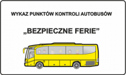 bezpieczne ferie kontrola autokarów żółty autobus