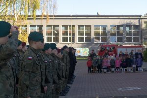 Ślubowanie klas pierwszych uczniów klas mundurowych.