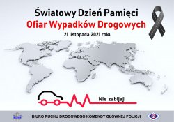 Światowy Dzień Pamięci Ofiar Wypadków Drogowych - plakat