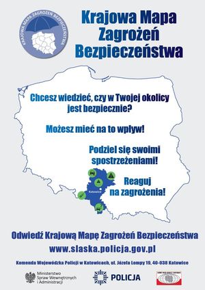 Plakat Krajowej Mapy Zagrożeń Bezpieczeństwa