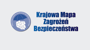 Logo z napisem Krajowa Mapa Zagrożeń Bezpieczeństwa