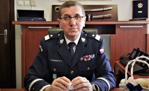 Na zdjęciu Komendant Wojewódzki Policji w Katowicach nadinsp. Roman Rabsztyn