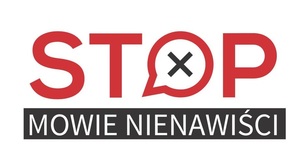 Na grafice napis o treści: Stop mowie nienawiści