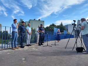 Na zdjęciu uczestnicy konferencji prasowej.