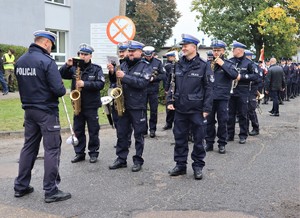 Na zdjęciu Orkiestra z Komendy Wojewódzkiej Policji w Katowicach.