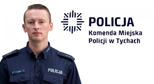 Na zdjęciu umundurowany policjant