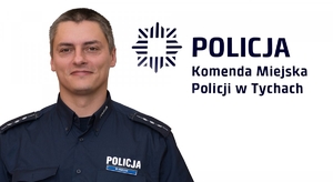 Na zdjęciu umundurowany policjant