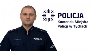 Na zdjęciu umundurowany policjant