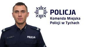 Na zdjęciu umundurowany policjant