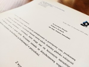 Zdjęcie podziekowań