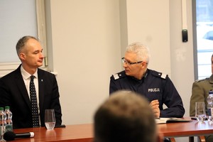 Komendant Wojewódzki Policji w Katowicach oraz Prezydent Miasta Tychy