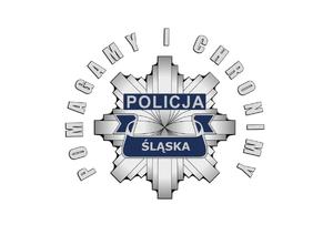 gwiazda policyjna z napisem &quot;pomagamy i chronimy&quot;