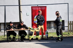 Na zdjęciu stanowisko Komendy Miejskiej Państwowej Straży Pożarnej w Tychach.