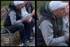Kolaż dwóch zdjęć przedstawiających mężczyznę, którego wizerunek został opisany w komunikacie