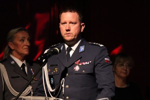 Na zdjęciu Pierwszy Zastępca Komendanta Wojewódzkiego Policji w Katowicach insp. Radosław Kacprzak