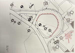 kolorowe zdjęcie planu organizacji ruchu na terenie miasta Tychy