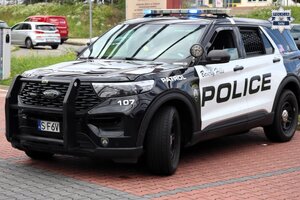 Amerykański radiowóz Policji.